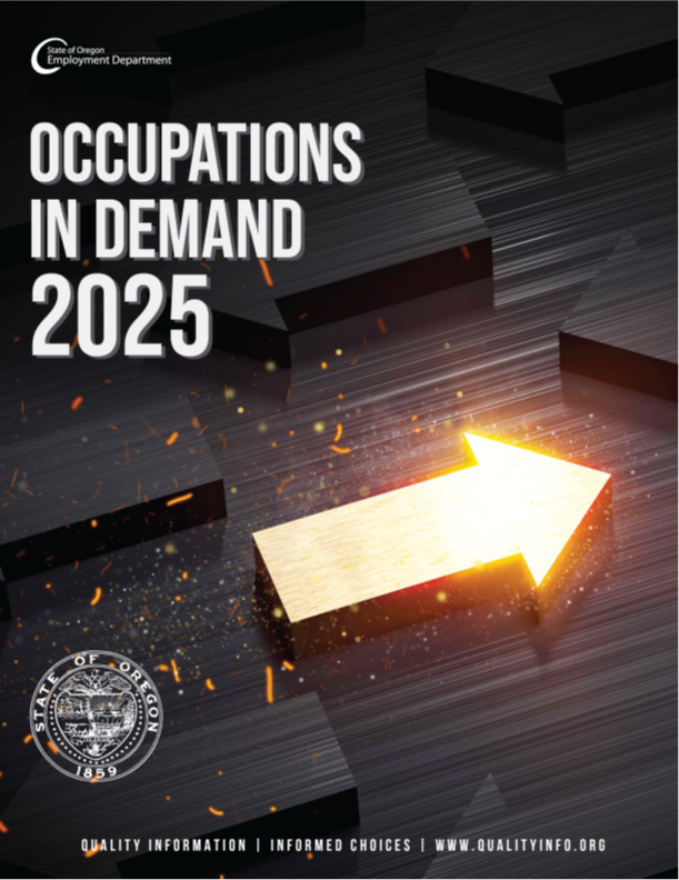 Cover image of Occupations in Demand 2025 brochure